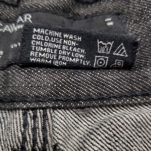 Rocawear Grunge Y2K Baggy Jeans 38 Black Streetwear Skate Wide Leg Denim - Picture 9 of 11